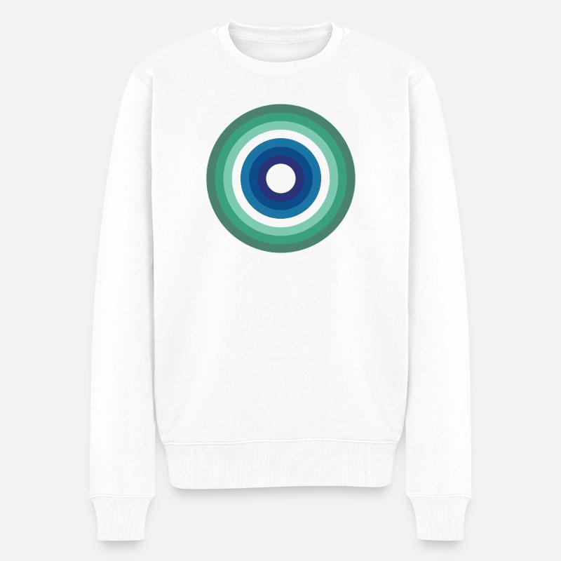 LGBTQ_circles_resize_gaymen - Männer Premium Bio Pullover - Weiß