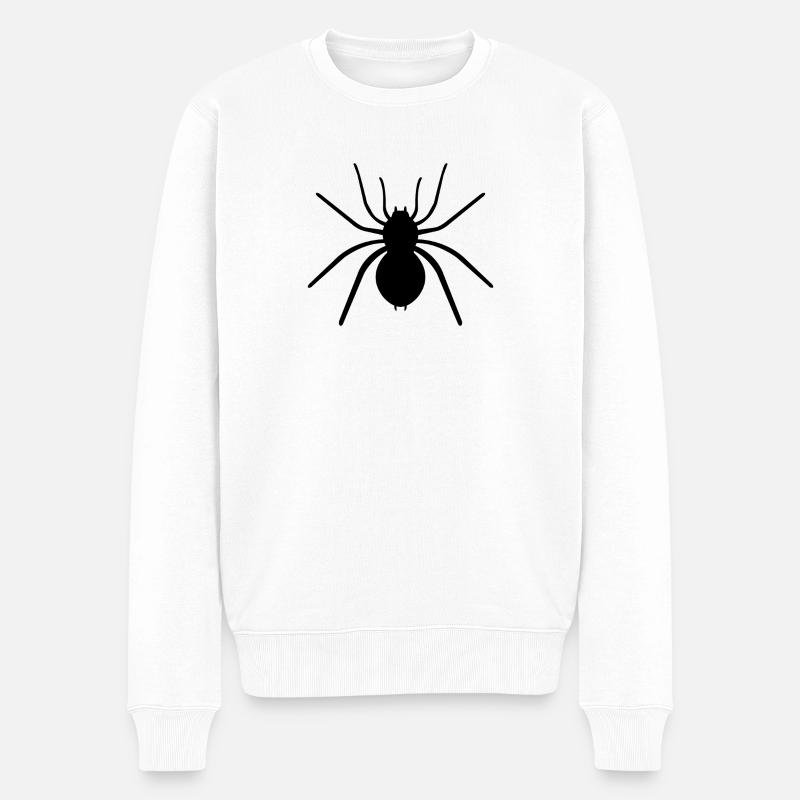 Spinne - Männer Premium Bio Pullover - Weiß