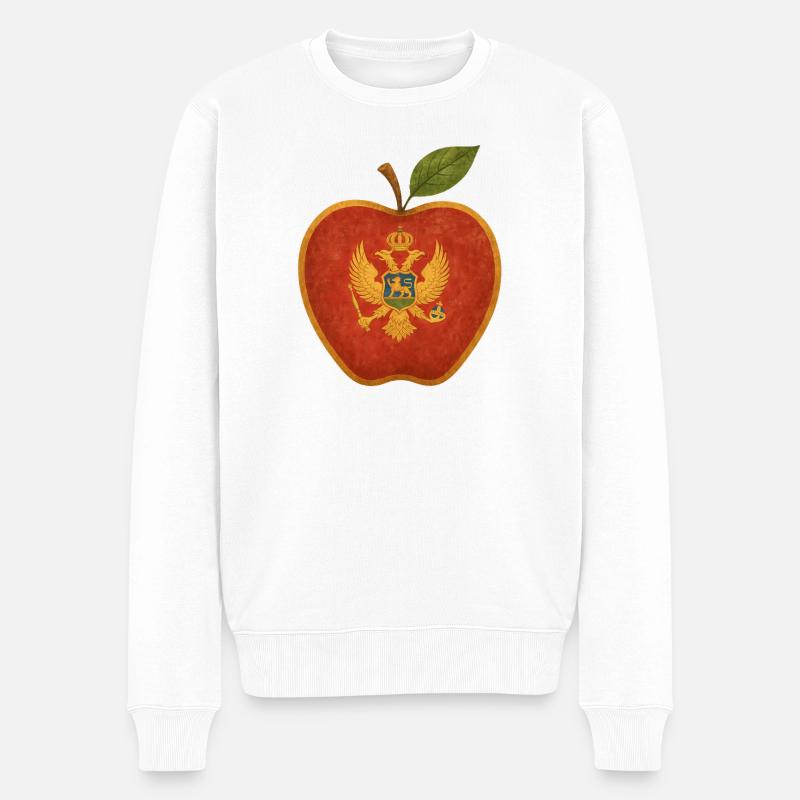 Montenegro - Männer Premium Bio Pullover - Weiß
