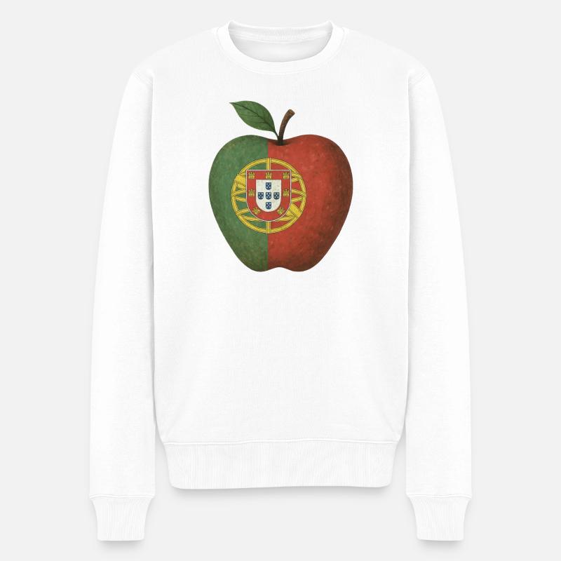 Portugal - Männer Premium Bio Pullover - Weiß