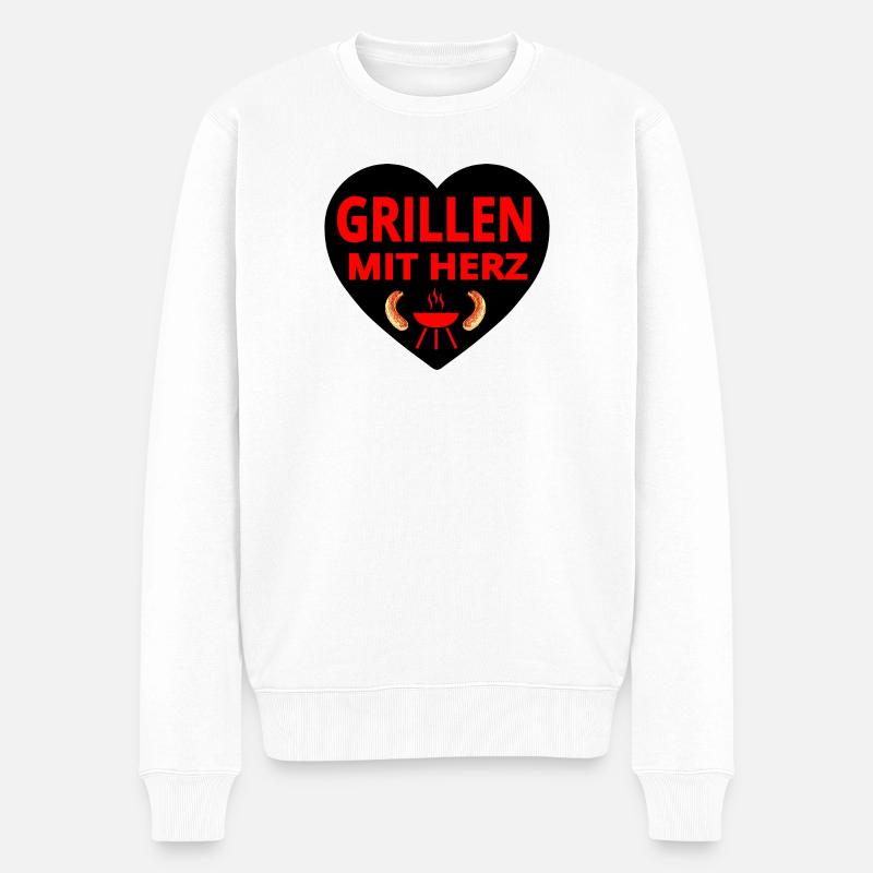 Griller - Pull Premium bio Homme - blanc