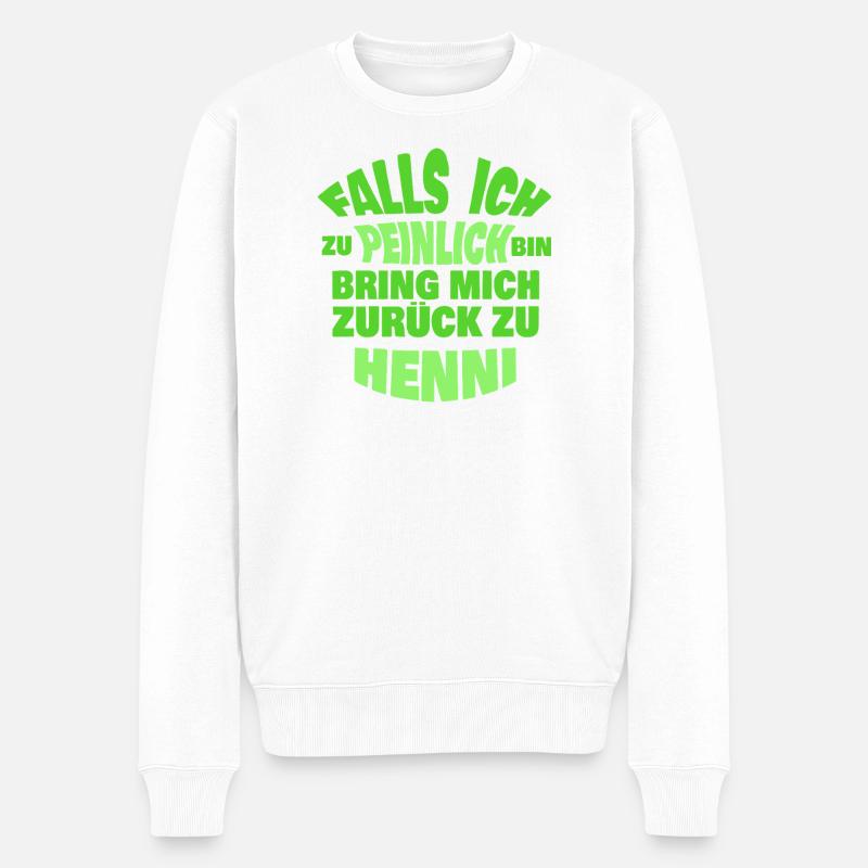 h - Pull Premium bio Homme - blanc