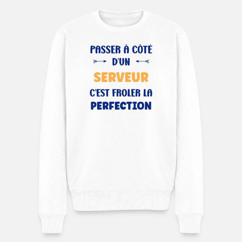 Serveur - Pull Premium bio Homme - blanc