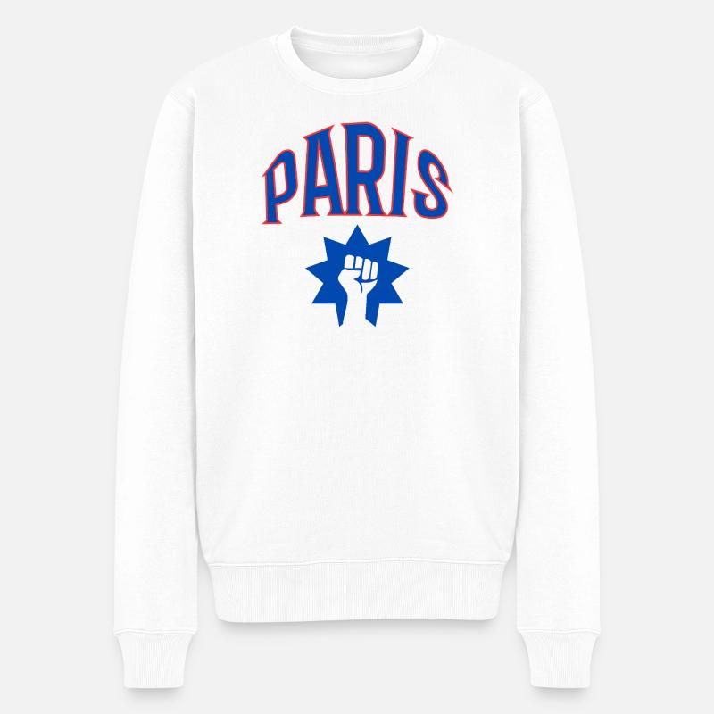 Paris - Pull Premium bio Homme - blanc