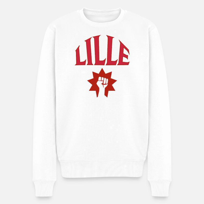 Lille - Pull Premium bio Homme - blanc