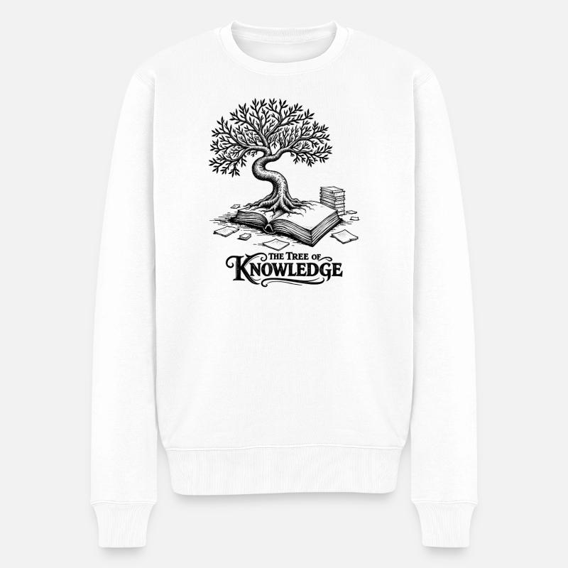 L’Arbre de la Connaissance - Pull Premium bio Homme - blanc