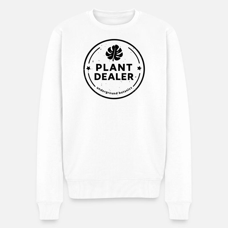 Plant Dealer - Männer Premium Bio Pullover - Weiß