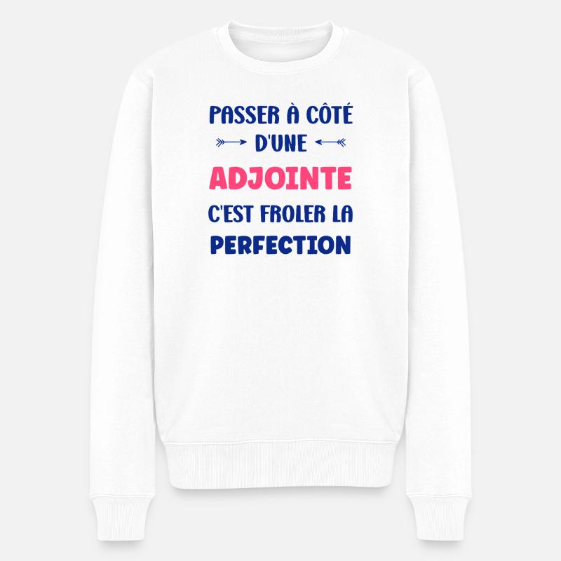 Adjointe - Pull Premium bio Homme - blanc