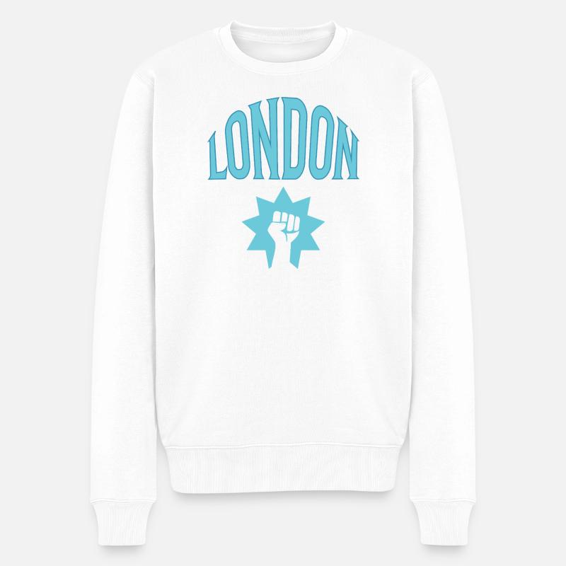 Londres - Pull Premium bio Homme - blanc