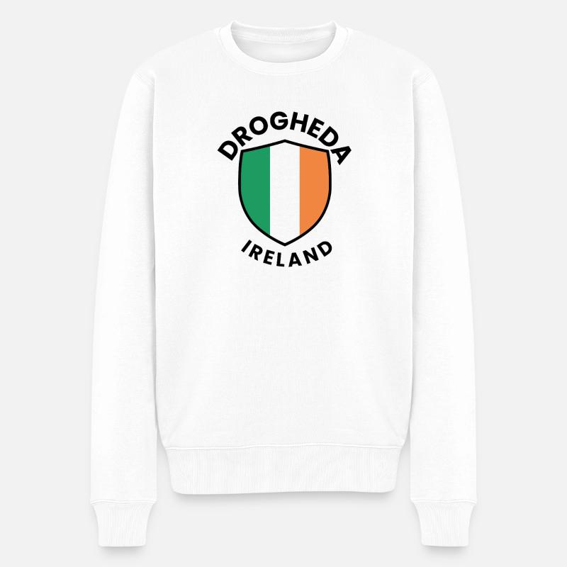 Drogheda-Irland-Schild - Männer Premium Bio Pullover - Weiß