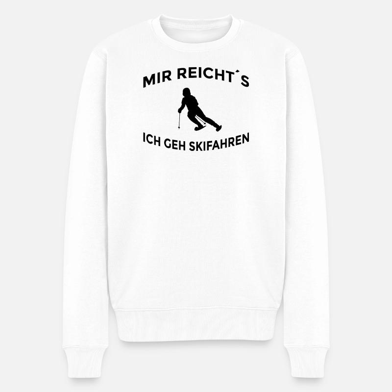 J’en ai assez, je vais skier - Pull Premium bio Homme - blanc