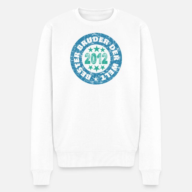 2012 - Männer Premium Bio Pullover - Weiß