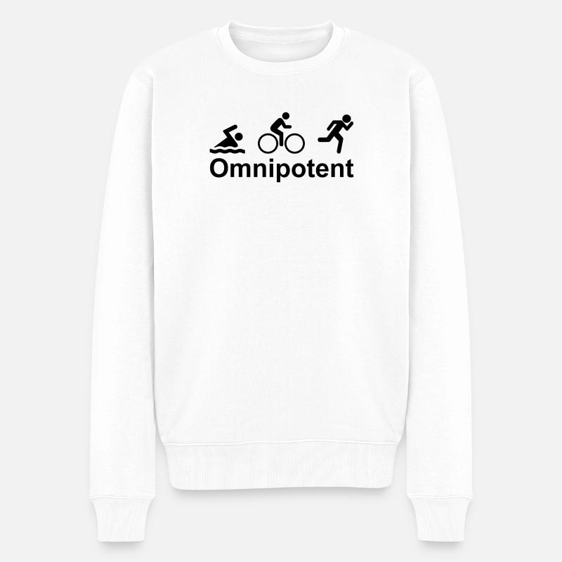 Omnipotent - Männer Premium Bio Pullover - Weiß
