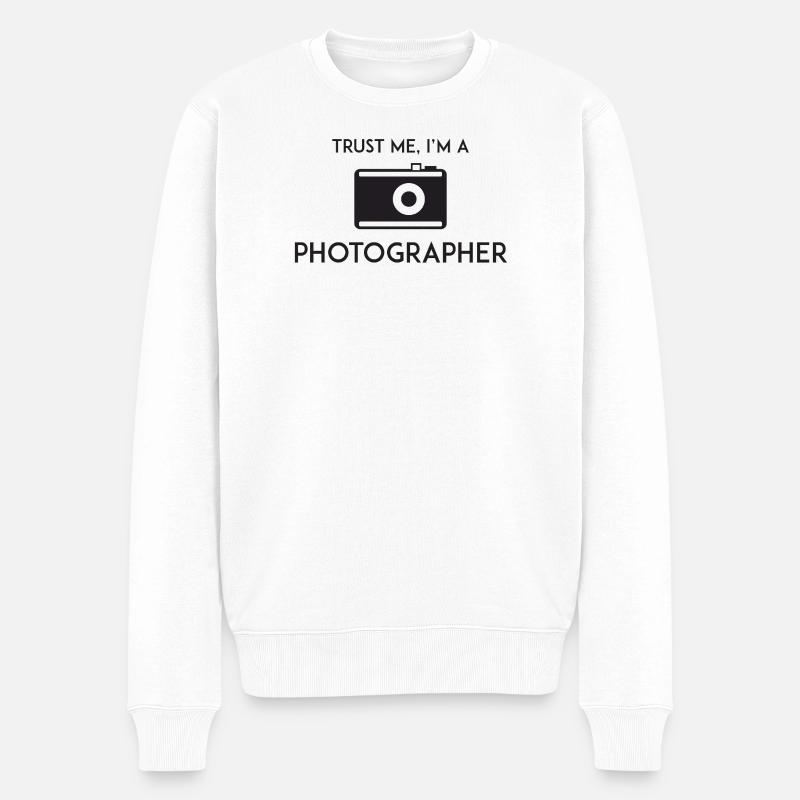 Croyez-moi, je suis photographe - Pull Premium bio Homme - blanc