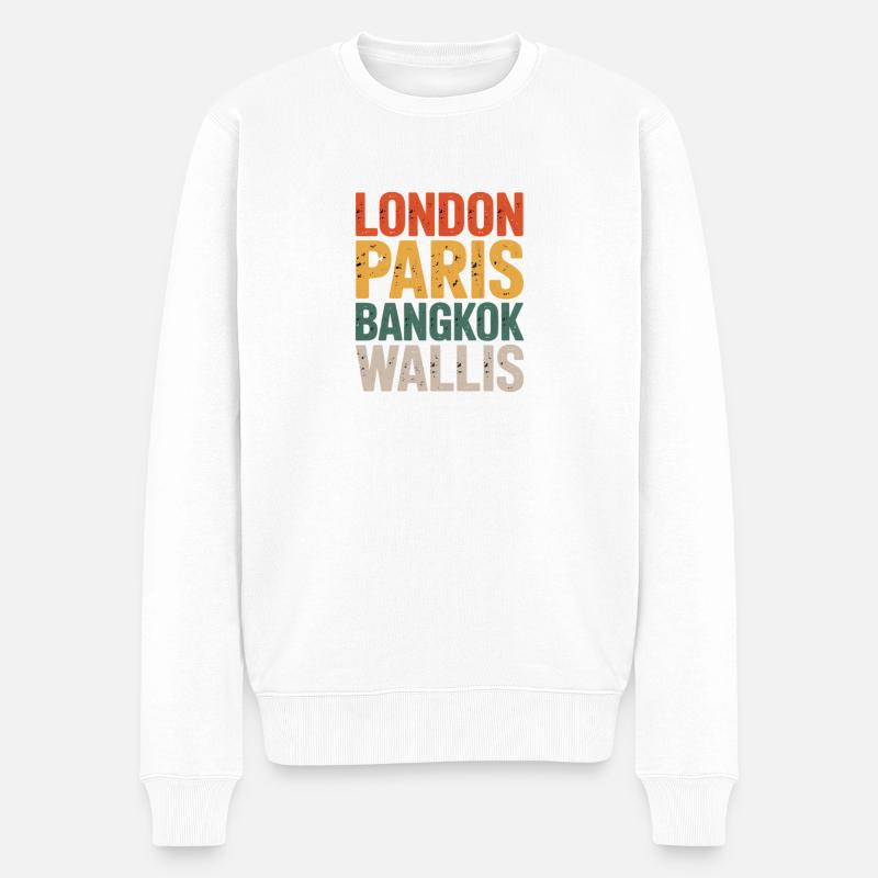 Valais - Pull Premium bio Homme - blanc