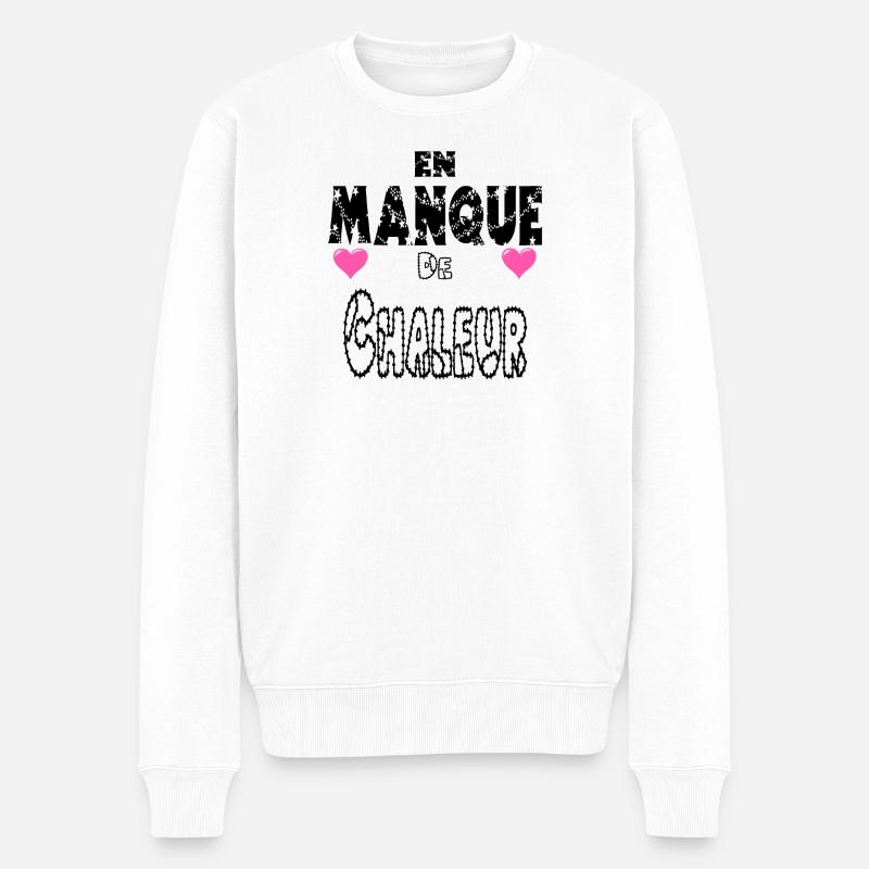 En Manque de Chaleur - Pull Premium bio Homme - blanc