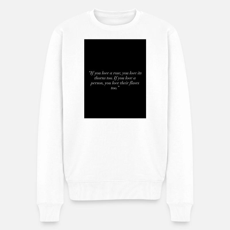 Avec amour - Pull Premium bio Homme - blanc