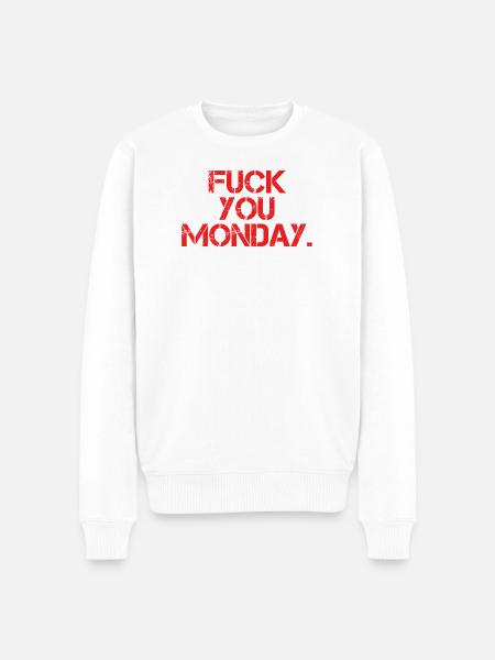 Fuck You Monday - Men's Premium Organic Jumper - white