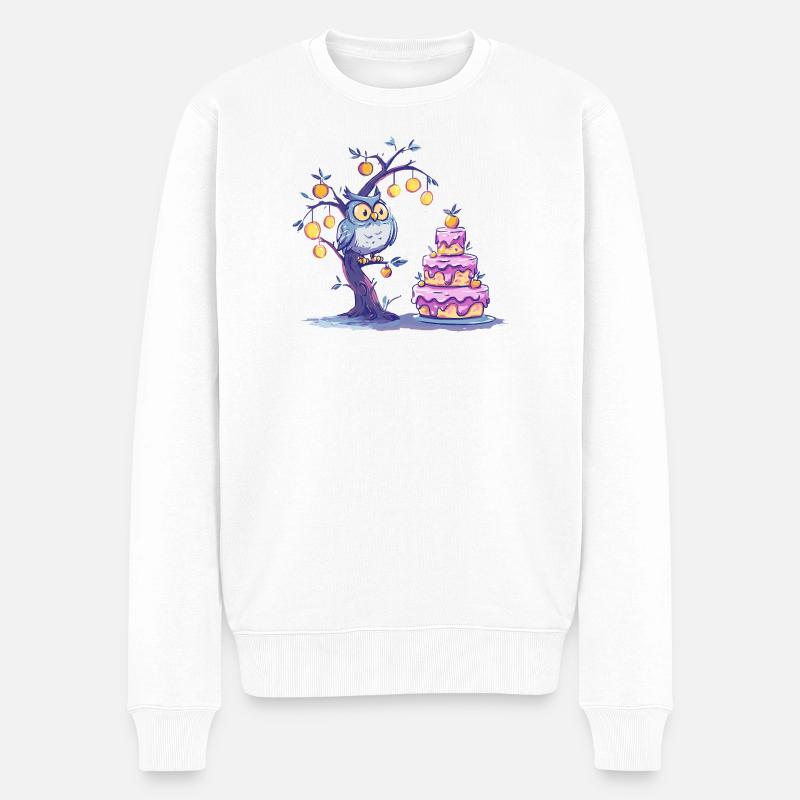 Gâteau de l’Arbre Noctambule - Pull Premium bio Homme - blanc
