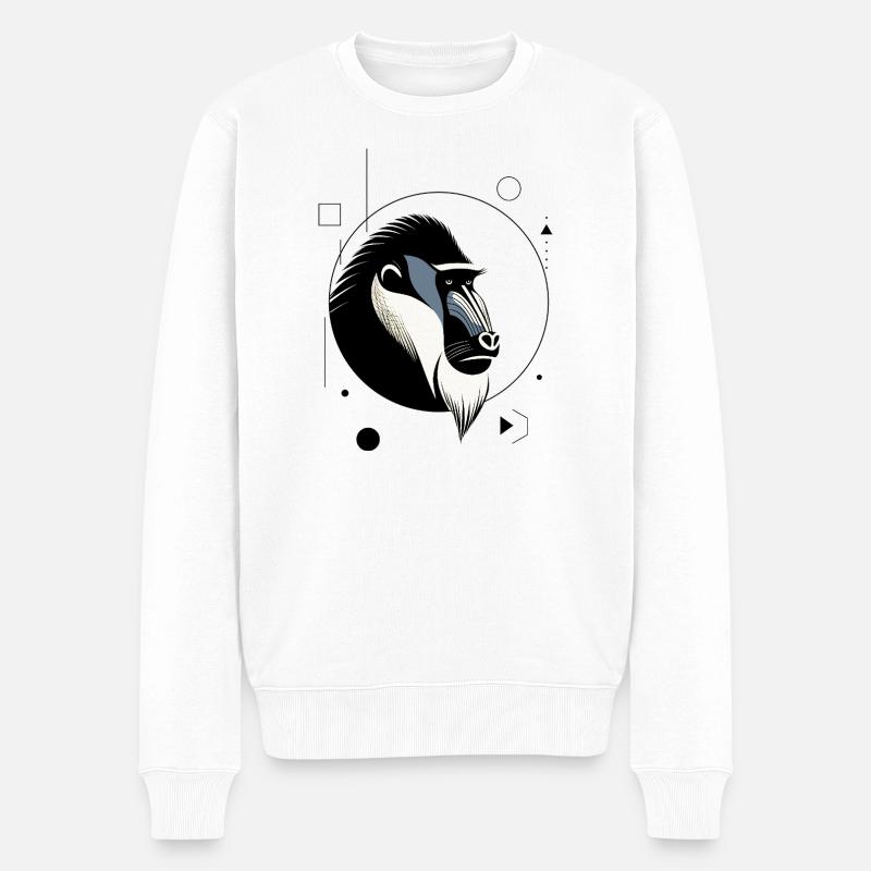 Mandrill - Männer Premium Bio Pullover - Weiß