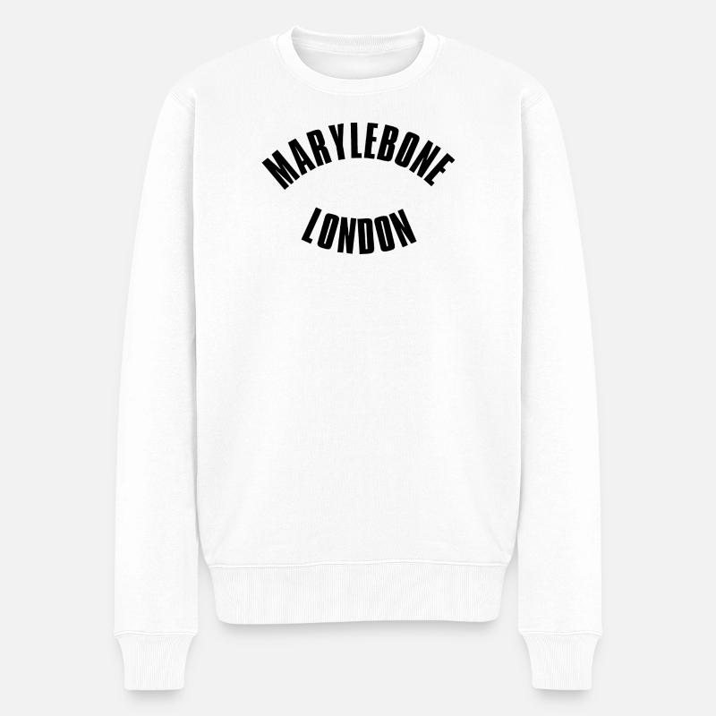 Arc de Marylebone à Londres - Pull Premium bio Homme - blanc