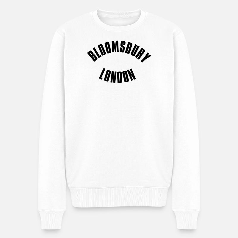 Düsterer Bloomsbury Londoner Kreis - Männer Premium Bio Pullover - Weiß