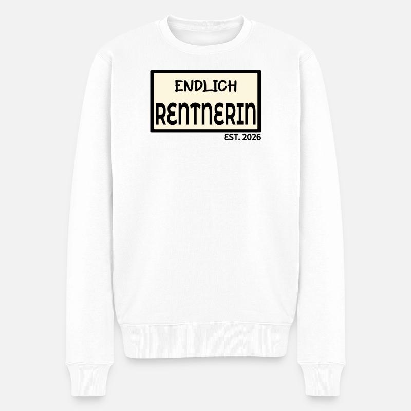 Oma Rentnerin - Rente 2026 - Männer Premium Bio Pullover - Weiß