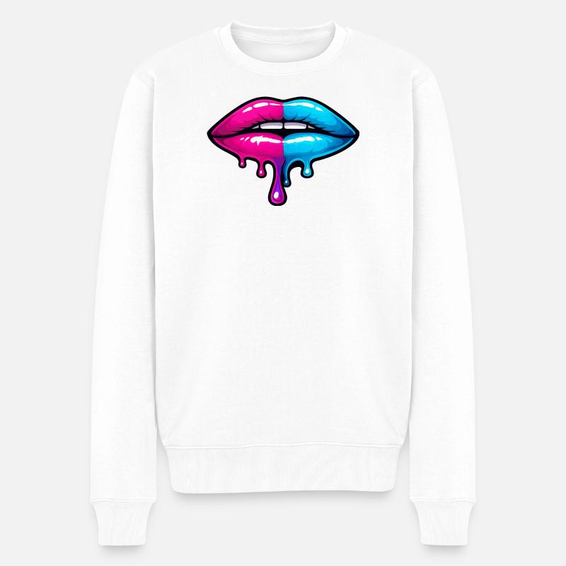 Split Neon Lip Melt - Pull Premium bio Homme - blanc