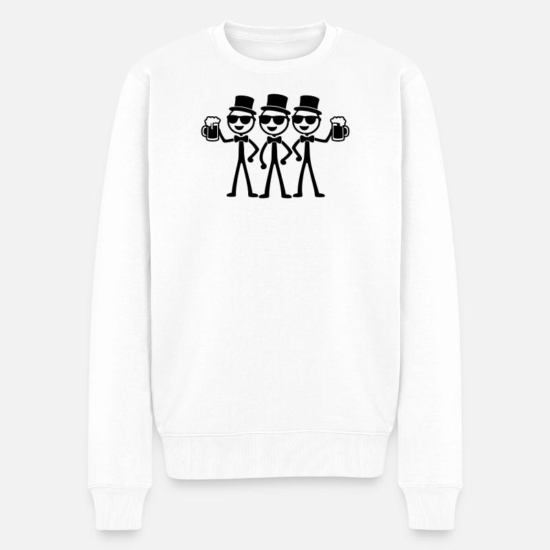 Équipe Garçons de Marié - Pull Premium bio Homme - blanc