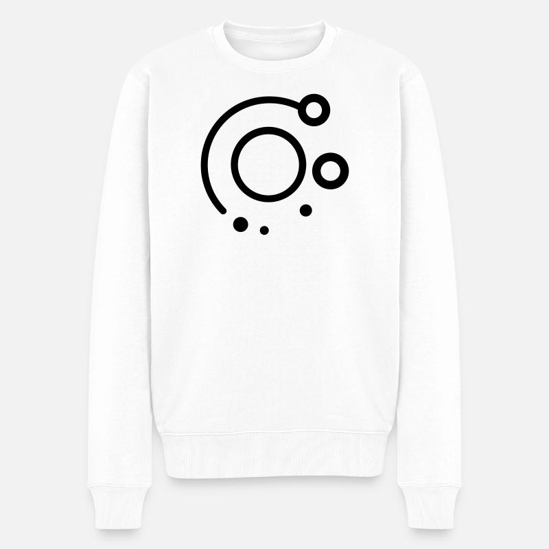 Schwerkraft - Männer Premium Bio Pullover - Weiß