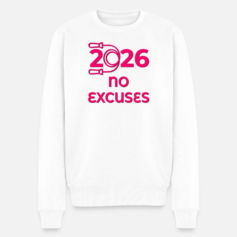 Seilspringen 2026 - Männer Premium Bio Pullover - Weiß