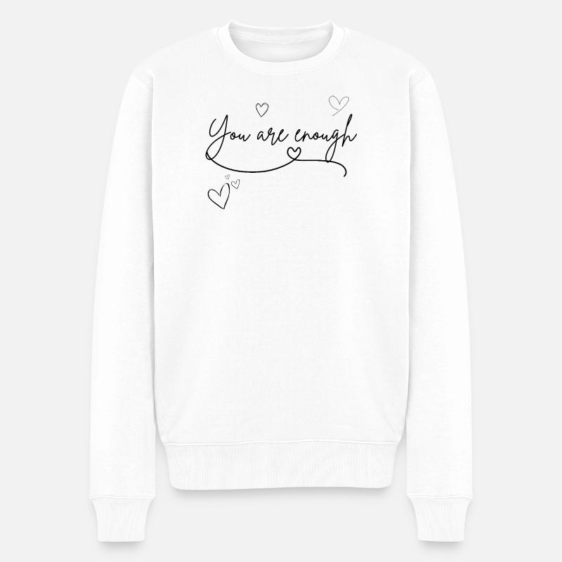 tu es suffisant - Pull Premium bio Homme - blanc