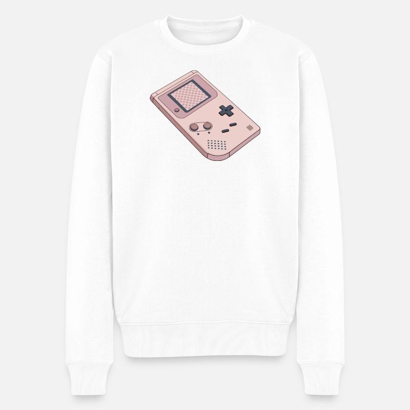 Game Boy pastel rétro - Pull Premium bio Homme - blanc