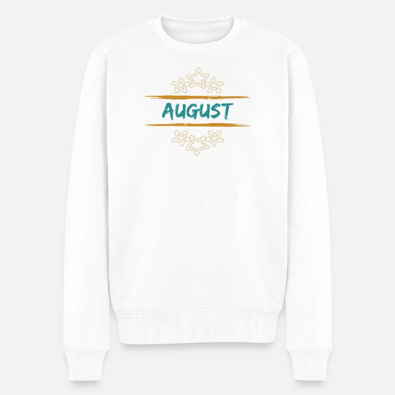 Août août - Pull Premium bio Homme - blanc