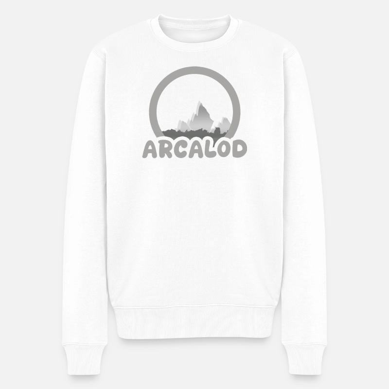 Trekking Arcalod - Männer Premium Bio Pullover - Weiß