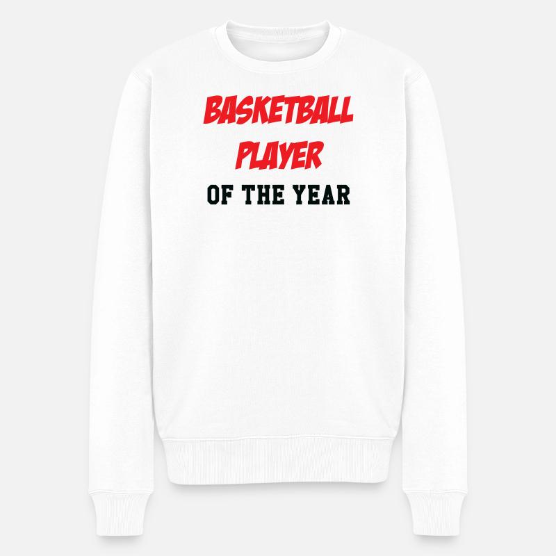 joueur de Basket de l'Année - Pull Premium bio Homme - blanc