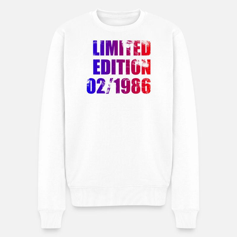 40e anniversaire Édition Limitée 02/1986 - Pull Premium bio Homme - blanc