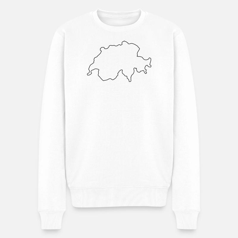 Résumé du pays suisse - Pull Premium bio Homme - blanc
