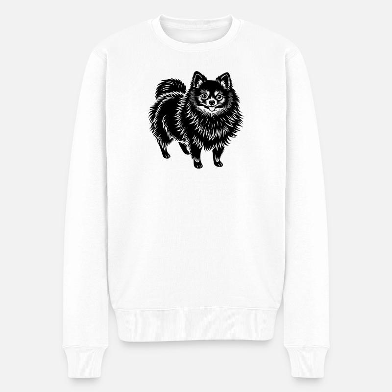 Pommern - Männer Premium Bio Pullover - Weiß