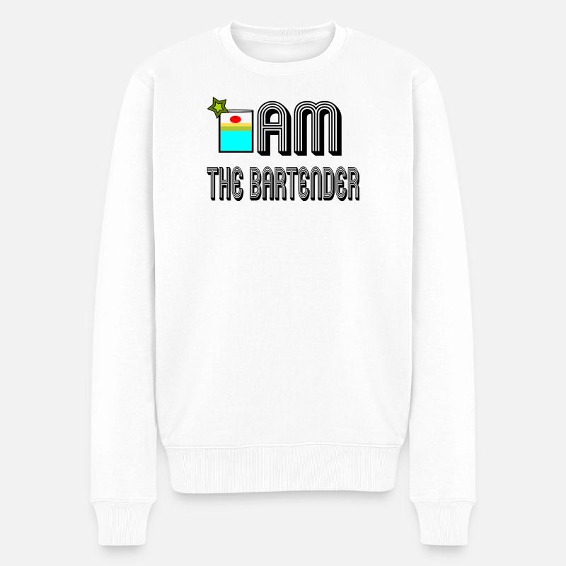 Je suis le barman - Pull Premium bio Homme - blanc