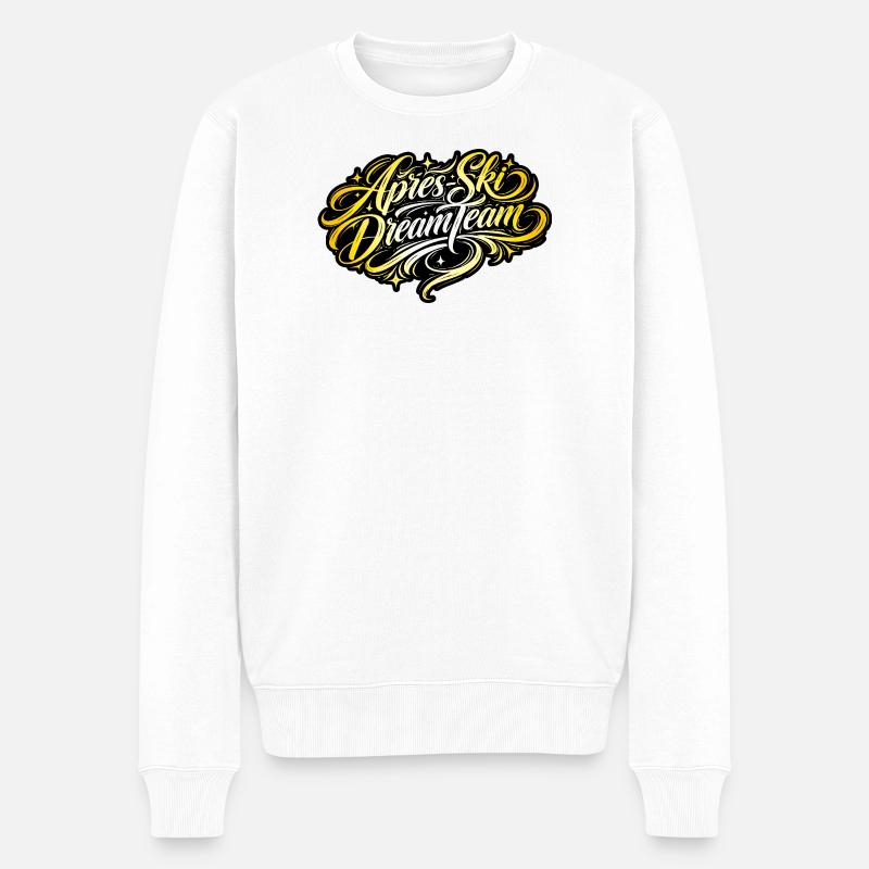 Apres Ski Dream Team - Männer Premium Bio Pullover - Weiß