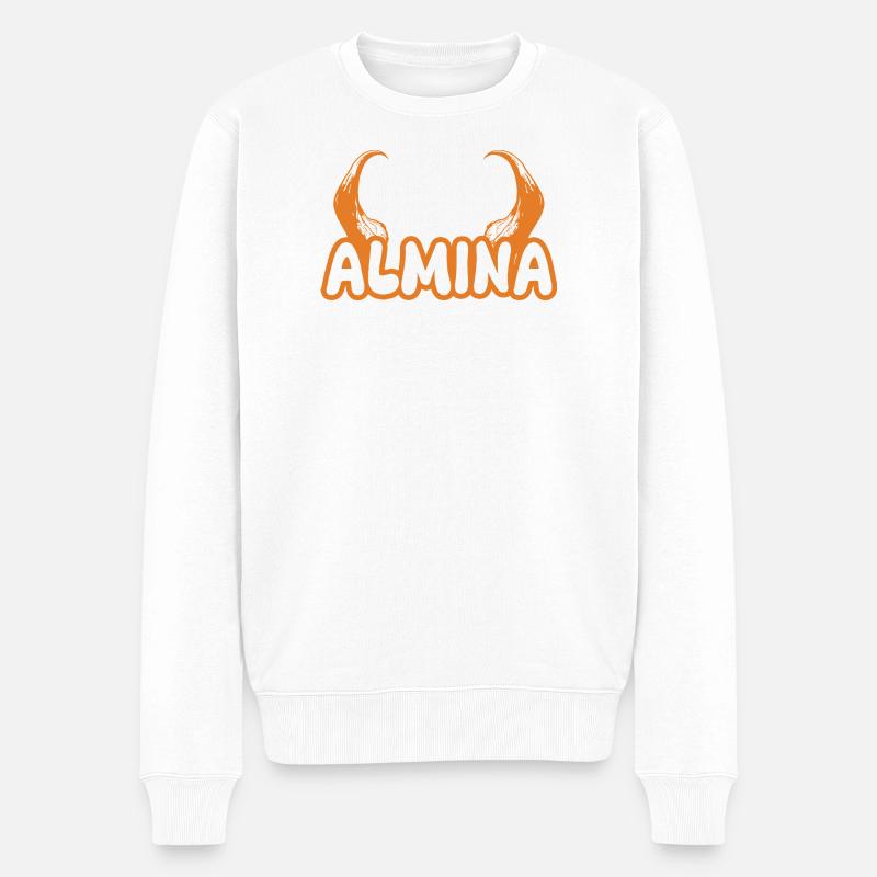 Almina Almina - Pull Premium bio Homme - blanc