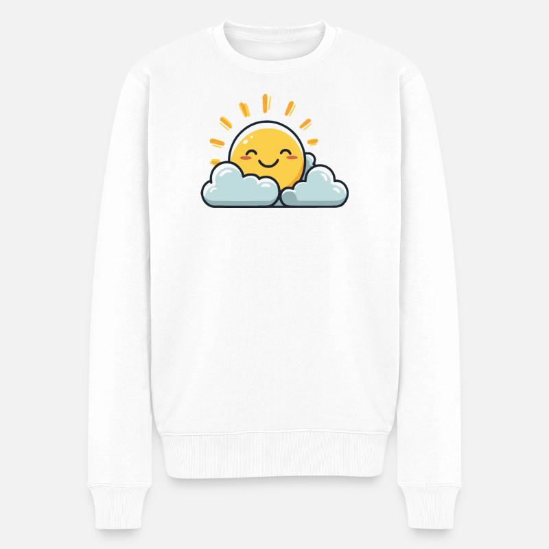 Soleil - Pull Premium bio Homme - blanc