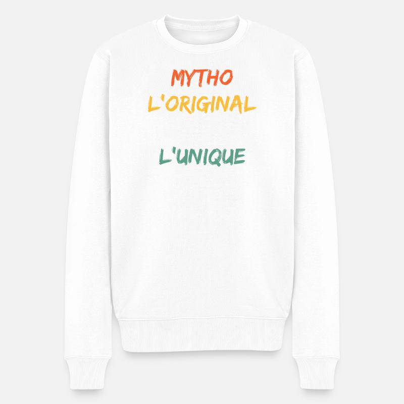 Mytho Original Le Vrai Unique - Pull Premium bio Homme - blanc