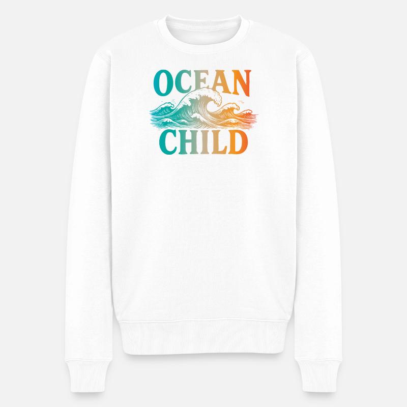Enfant de l’océan - Pull Premium bio Homme - blanc