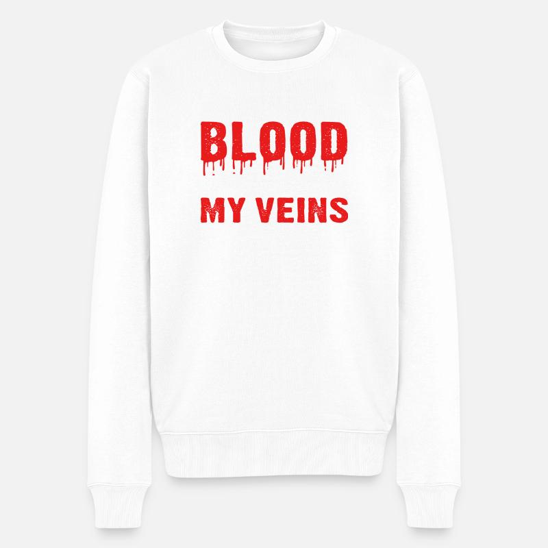 Jude Jüdisch Judentum Yeshua - Männer Premium Bio Pullover - Weiß