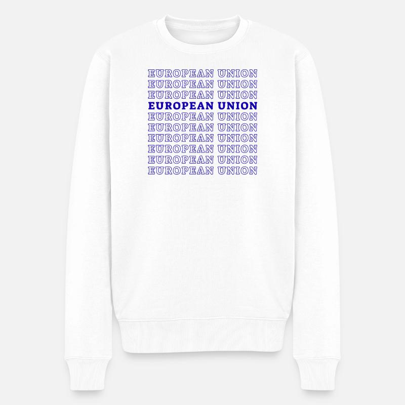 UNION EUROPÉENNE - Pull Premium bio Homme - blanc
