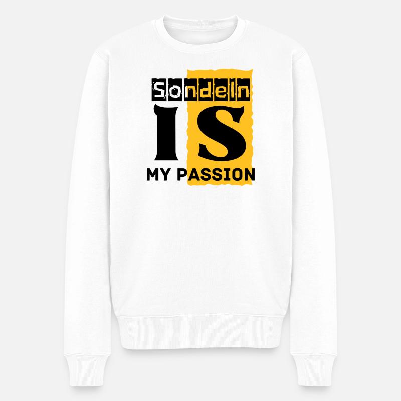 Sondeln_is_my_passion - Pull Premium bio Homme - blanc