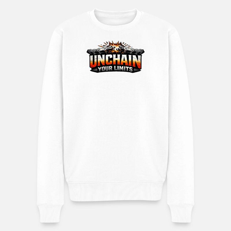 Déclaration de vélo Déchaîner vos limites - Pull Premium bio Homme - blanc