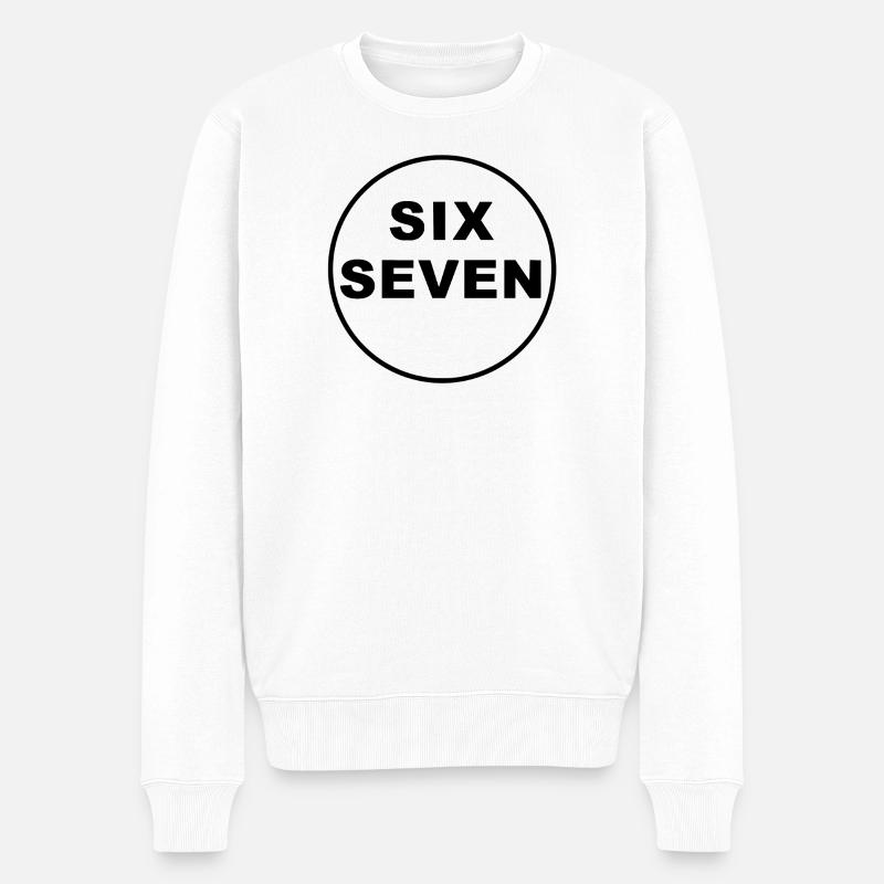 Six Seven Trend - Männer Premium Bio Pullover - Weiß
